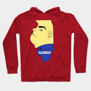 A funny map of Illinois Hoodie
